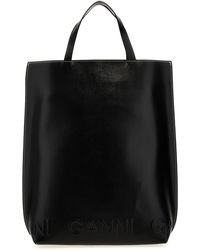 Ganni - 'banner Medium' Shopping Bag - Lyst