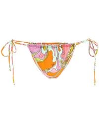 PUCCI - 'orchidee' Print Bikini Briefs - Lyst
