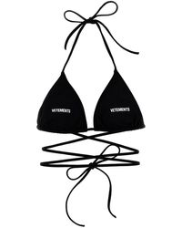 Vetements - Bikini-Top "Logo" - Lyst