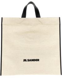 Jil Sander - Borsa 'Border Book Tote Square' - Lyst