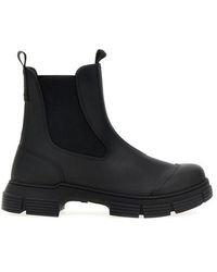 Ganni - 'rubber City' Ankle Boots - Lyst