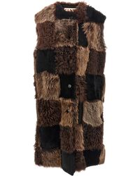 Marni - Long Shearling Vest - Lyst