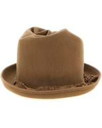 Yohji Yamamoto - Curled Crown Hat - Lyst
