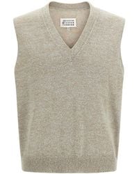 Maison Margiela - Bouclé Knit Vest - Lyst