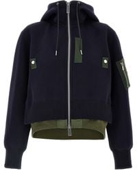 Sacai - Hybrid Hoodie With-Tone Hardware - Lyst