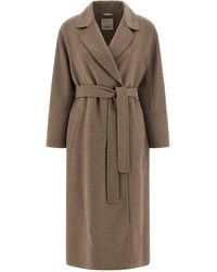 Max Mara - 'S Max Mara Wool Coat With Belt - Lyst