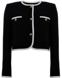 Moschino - Crepe Short Jacket - Lyst