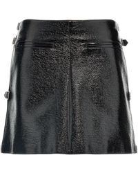 Courreges - 'mini Multi Sangle Vinyl' Skirt - Lyst