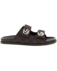 Gucci - Pantolette Mit Doppel-G-Detail - Lyst