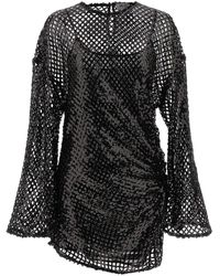 The Attico - Sequin Mesh Dress - Lyst