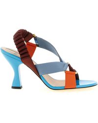 Fendi - 'colibrì' Sandals With Woven Ribbons - Lyst