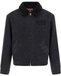 KENZO - ' Happy Tiger' Denim Jacket - Lyst