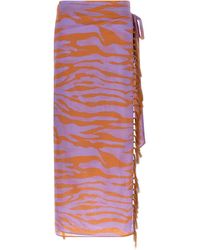 The Attico - Cotton Skirt - Lyst