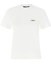 Jacquemus - 'le T-shirt Gros-grain Mc' T-shirt - Lyst