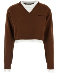 Miu Miu - Cropped-Pullover - Lyst