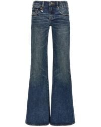 R13 - Overflow Boy Flare Jeans With Signature Embroidery - Lyst