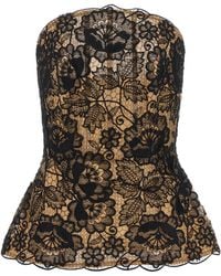 Elie Saab - Guipure Lace Corset Top - Lyst