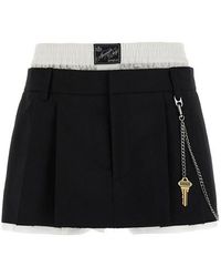 Alexander Wang - 'pre-styled Pleated W/chain' Skort - Lyst