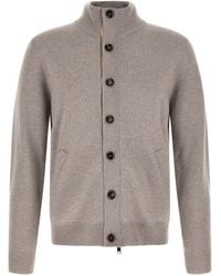 Brioni - Cardigan With Price List Collar - Lyst