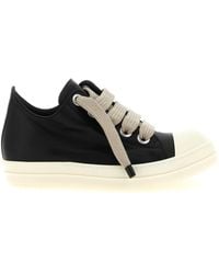 Rick Owens - Calfskin Low Top Sneakers - Lyst