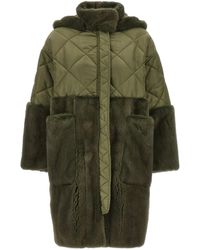 Blancha - Nylon Diamond-Visone Fur - Lyst