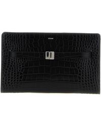 TOTEME - Crocodile-print Leather Crossbody Bag - Lyst