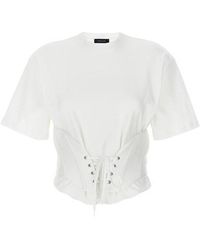 Mugler - T-shirt corsetto - Lyst