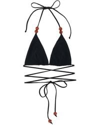 Magda Butrym - Bikini Top With Resin Beads - Lyst