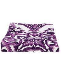 Dolce & Gabbana - Beach Towel 'Maiolica' Print - Lyst