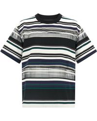 Sacai - Organza Insert T-shirt - Lyst