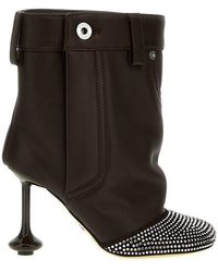 Loewe - Leather And Crystal Toy Boot - Lyst