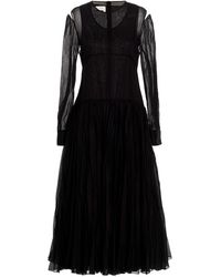Jil Sander - Pleated Skirt Dress - Lyst