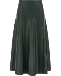 Nude - Eco-leather Skirt - Lyst