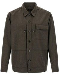 Brioni - Wool Cloth Overshirt - Lyst