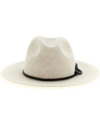 Brunello Cucinelli - 'fedora' Hat With Wide Brim And Cord - Lyst