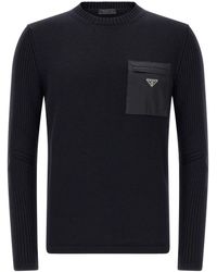 Prada - 're-nylon' Pocket Sweater - Lyst