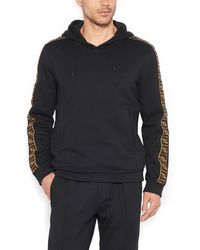 Fendi Felpa con cappuccio monogramma - Nero