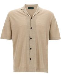 Zanone - Linen Shirt - Lyst