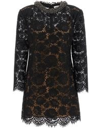 Self-Portrait - Lace Dress With Jewel Collar - Lyst