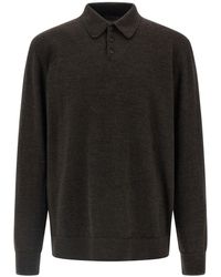 Maison Margiela - Suede Patch Polo Shirt - Lyst