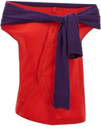 JW Anderson - J. W.Anderson Off Shoulder Knit Top - Lyst