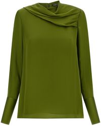 Tom Ford - Draped Neck Blouse - Lyst