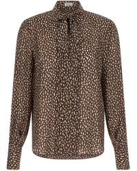 Brunello Cucinelli - Lavallière Collar Shirt - Lyst