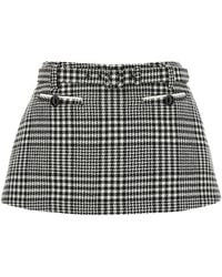 Self-Portrait - Bouclé Wool Skort - Lyst