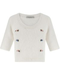 Alessandra Rich - 'carded Mohair' Sweater - Lyst