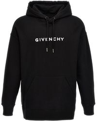 Givenchy - Kapuzenpullover Mit Geflocktem Logo - Lyst