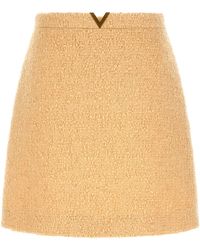 Valentino Garavani - 'v Gold' Skirt - Lyst