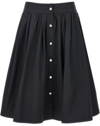 Moschino - Jewel Button Nylon Blend Skirt - Lyst