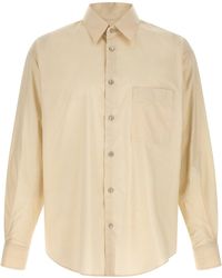 Lemaire - Cotton Silk Shirt With Chest Pocket - Lyst