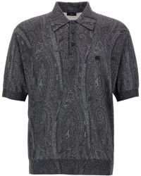 Etro - Polo 'Knit Paisley' - Lyst